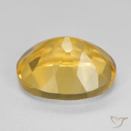 Citrine Gemstone in 12 x 10 mm (calibrated) Size for Sale, Citrine Stone in Golden Color
