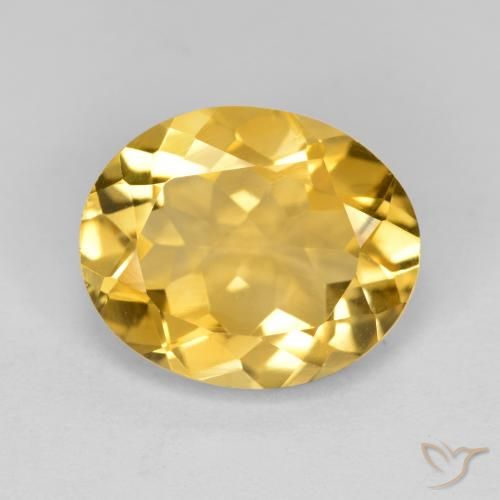 3.97ct Natural Golden Orange Citrine, Oval, VS