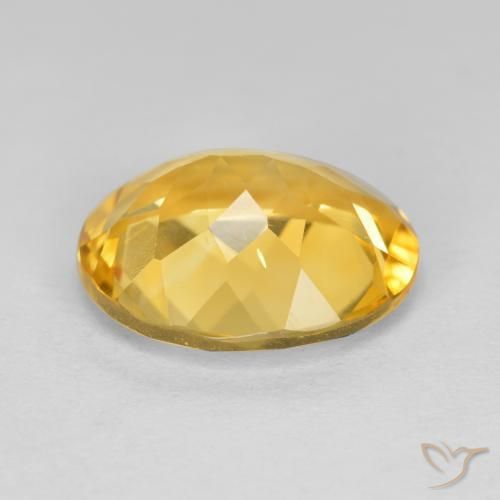 Citrine Gemstone in 12 x 10 mm (calibrated) Size for Sale, Citrine Stone in Golden Orange Color