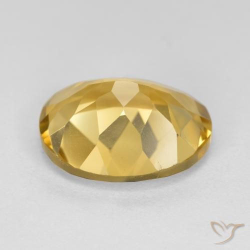 Citrine Gemstone in 12 x 10 mm (calibrated) Size for Sale, Citrine Stone in Medium Golden Color