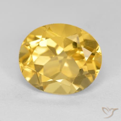 4.94ct Natural Golden Citrine, Oval, VS
