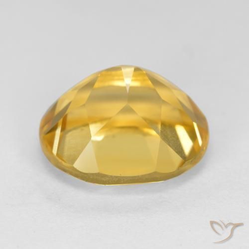 Citrine Gemstone in 12 x 10 mm (calibrated) Size for Sale, Citrine Stone in Golden Color