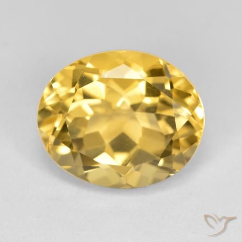 4.90ct Natural Gold Citrine, Oval, VVS-VS