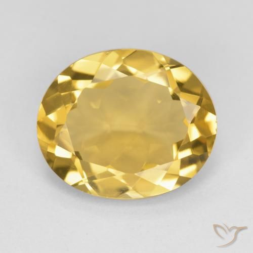 3.89ct Natural Gold Citrine, Oval, VS