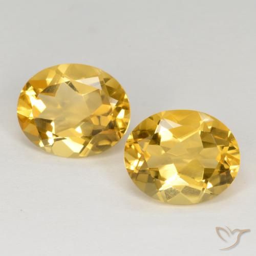 6.72ctw Natural Medium Golden Citrine, Oval, VVS-VS