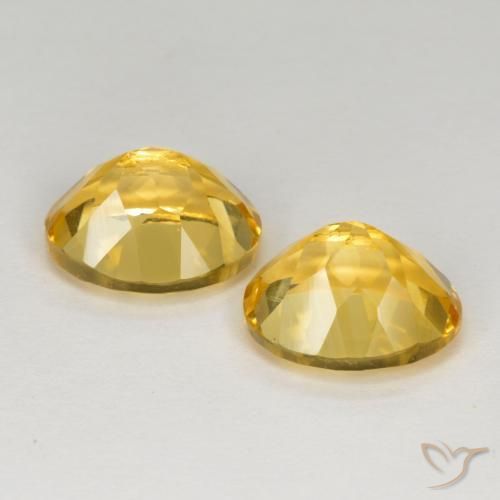 Citrine Gemstones in 11 x 9 mm (calibrated) Size for Sale, Citrine Stones in Golden Orange Color