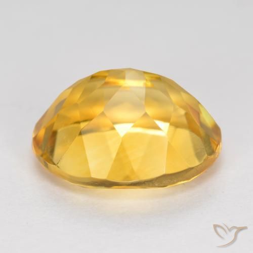 Citrine Gemstone in 11 x 9 mm (calibrated) Size for Sale, Citrine Stone in Medium Golden Color