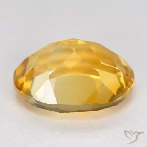 Citrine Gemstone in 11 x 9 mm (calibrated) Size for Sale, Citrine Stone in Bright Gold Color