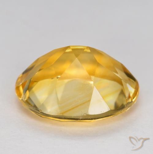 Citrine Gemstone in 11 x 9 mm (calibrated) Size for Sale, Citrine Stone in Deep Golden Orange Color