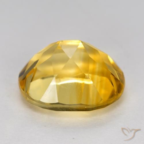 Citrine Gemstone in 11 x 9 mm (calibrated) Size for Sale, Citrine Stone in Medium Golden Color