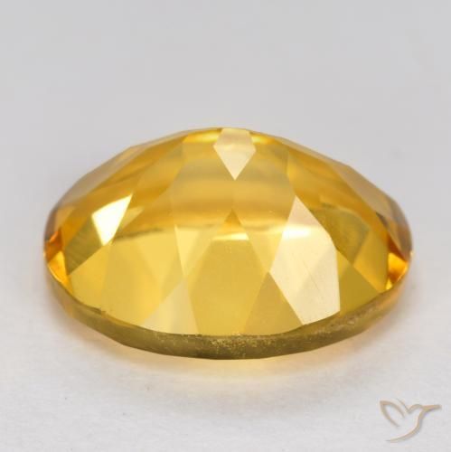 Citrine Gemstone in 11 x 9 mm (calibrated) Size for Sale, Citrine Stone in Deep Golden Orange Color