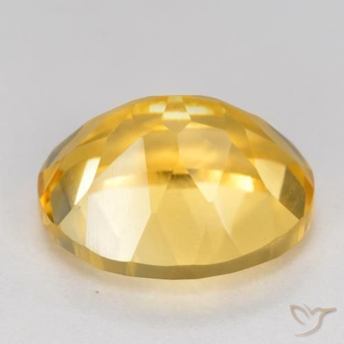 Citrine Gemstone in 11 x 9 mm (calibrated) Size for Sale, Citrine Stone in Medium Gold Color