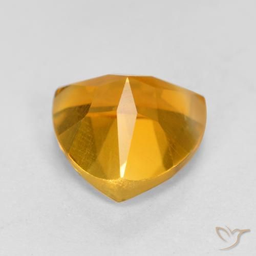 Citrine Gemstone in 7 x 7 mm (calibrated) Size for Sale, Citrine Stone in Medium Orange Color