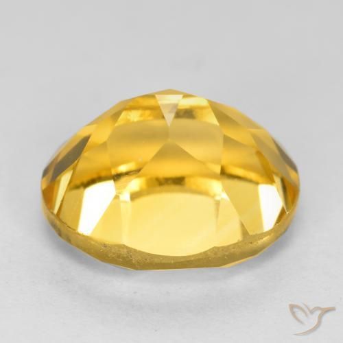 Citrine Gemstone in 11 x 9 mm (calibrated) Size for Sale, Citrine Stone in Medium Gold Color