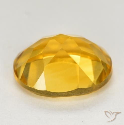 Citrine Gemstone in 11 x 9 mm (calibrated) Size for Sale, Citrine Stone in Bright Gold Color