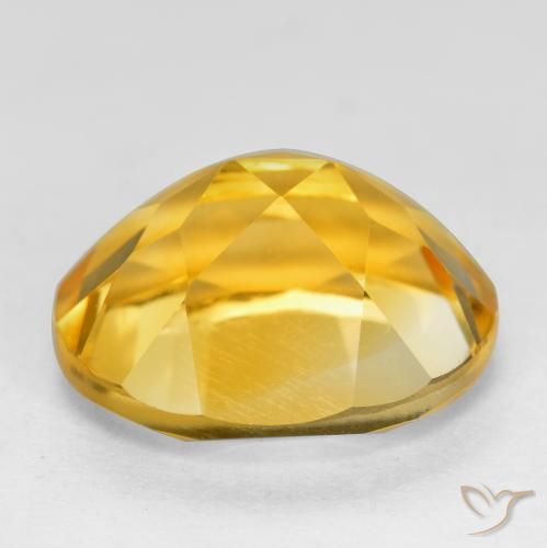 Citrine Gemstone in 11 x 9 mm (calibrated) Size for Sale, Citrine Stone in Bright Gold Color
