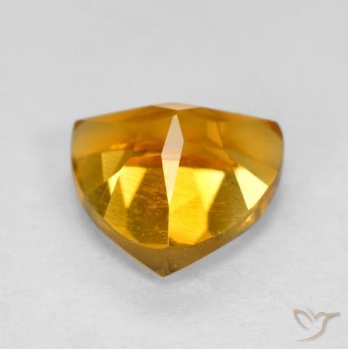 Citrine Gemstone in 7 x 7 mm (calibrated) Size for Sale, Citrine Stone in Orange-Gold Color