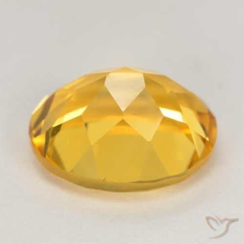 Citrine Gemstone in 11 x 9 mm (calibrated) Size for Sale, Citrine Stone in Golden Orange Color