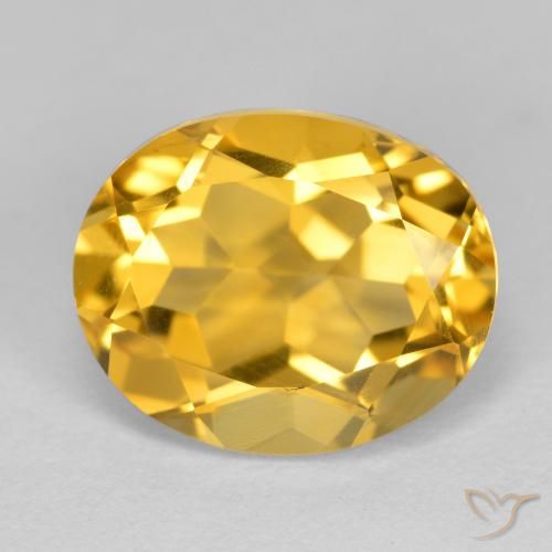 3.37ct Natural Golden Orange Citrine, Oval, VVS-VS