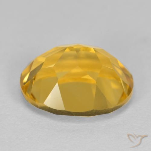 Citrine Gemstone in 11 x 9 mm (calibrated) Size for Sale, Citrine Stone in Golden Orange Color