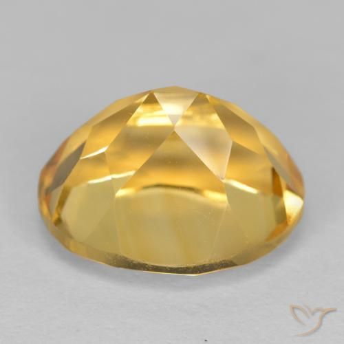 Citrine Gemstone in 11 x 9 mm (calibrated) Size for Sale, Citrine Stone in Deep Golden Orange Color