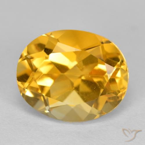 4.03ct Natural Dark Golden Citrine, Oval, VVS