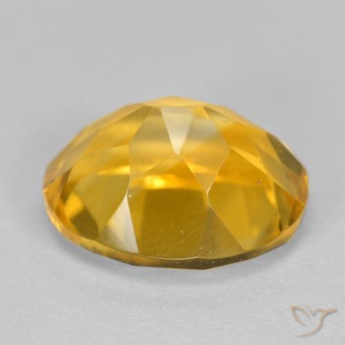 Citrine Gemstone in 11 x 9 mm (calibrated) Size for Sale, Citrine Stone in Dark Golden Color