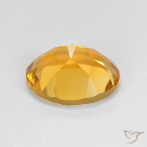 Citrine Gemstone in 11 x 9 mm (calibrated) Size for Sale, Citrine Stone in Deep Golden Orange Color