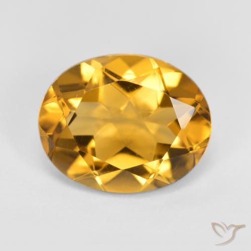 3.17ct Natural Golden Citrine, Oval, VVS