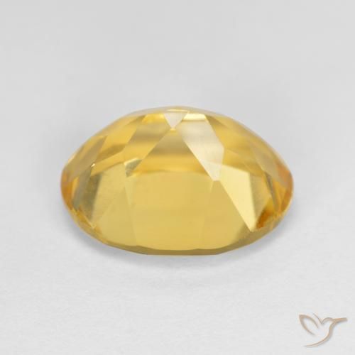Citrine Gemstone in 10.9 x 8.6 mm Size for Sale, Citrine Stone in Gold Color