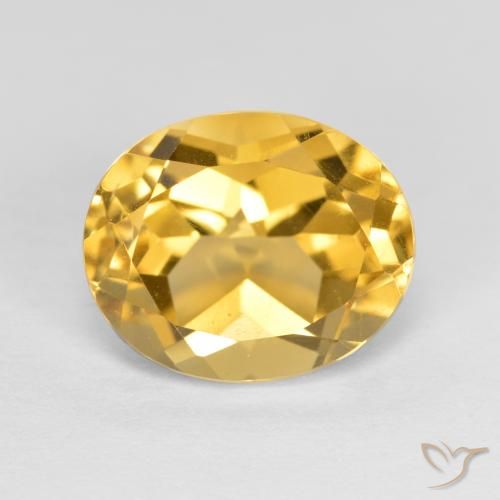 3.77ct Natural Golden Orange Citrine, Oval, VVS-VS