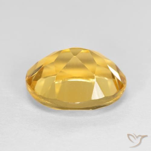 Citrine Gemstone in 11 x 9 mm (calibrated) Size for Sale, Citrine Stone in Medium Golden Color