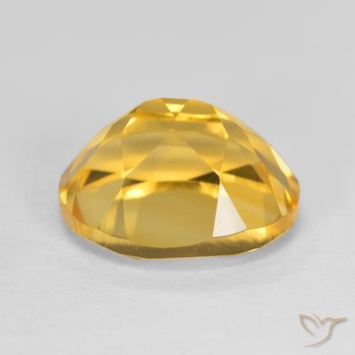 Citrine Gemstone in 11 x 9 mm (calibrated) Size for Sale, Citrine Stone in Medium Golden Color