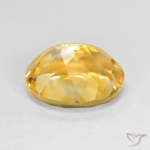 Citrine Gemstone in 11 x 9 mm (calibrated) Size for Sale, Citrine Stone in Medium-Dark Golden Color
