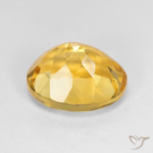 Citrine Gemstone in 11 x 9 mm (calibrated) Size for Sale, Citrine Stone in Golden Orange Color