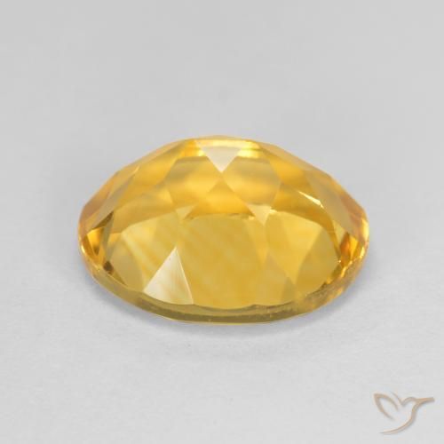 Citrine Gemstone in 11 x 9 mm (calibrated) Size for Sale, Citrine Stone in Medium Golden Color