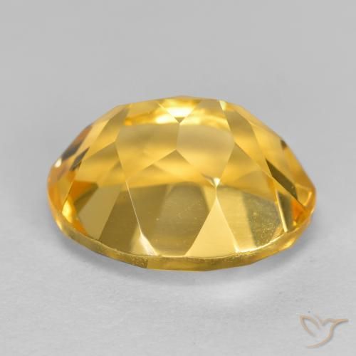 Citrine Gemstone in 11 x 9 mm (calibrated) Size for Sale, Citrine Stone in Deep Golden Orange Color