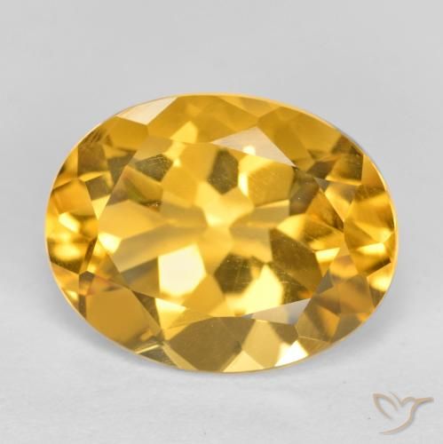 2.90ct Natural Dark Golden Citrine, Oval, VVS-VS
