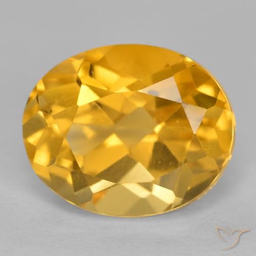 3.86ct Natural Dark Golden Citrine, Oval, VVS-VS