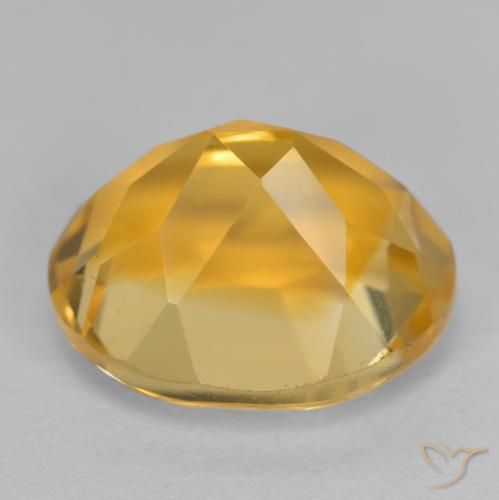Citrine Gemstone in 11 x 9 mm (calibrated) Size for Sale, Citrine Stone in Dark Golden Color