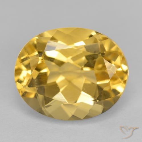3.66ct Natural Golden Orange Citrine, Oval, VVS