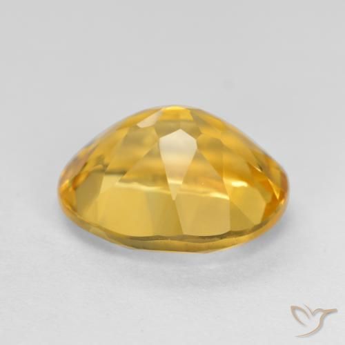 Citrine Gemstone in 11 x 9 mm (calibrated) Size for Sale, Citrine Stone in Medium Golden Color