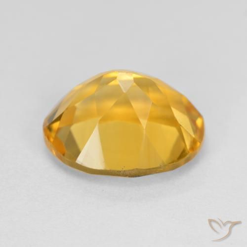 Citrine Gemstone in 11 x 9 mm (calibrated) Size for Sale, Citrine Stone in Medium Golden Color