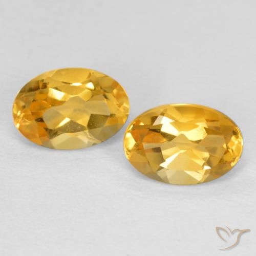 0.85ctw Natural Medium Golden Citrine, Oval, VVS-VS