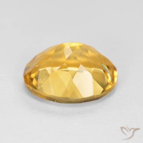 Citrine Gemstone in 11 x 9 mm (calibrated) Size for Sale, Citrine Stone in Golden Orange Color