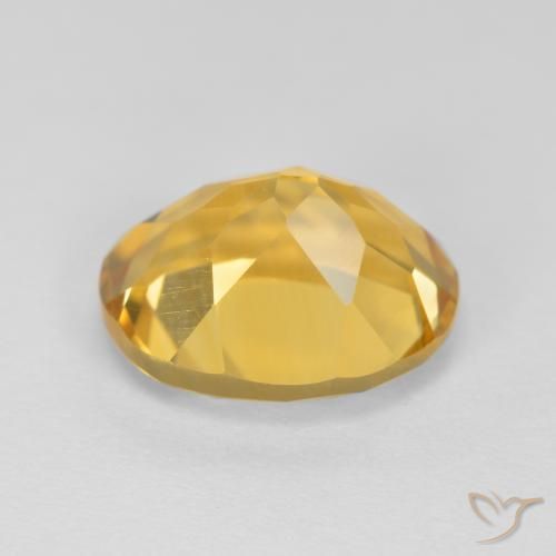 Citrine Gemstone in 11 x 9 mm (calibrated) Size for Sale, Citrine Stone in Medium Golden Color