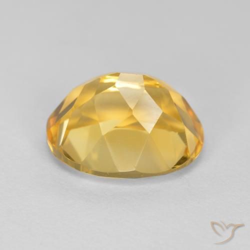 Citrine Gemstone in 11 x 9 mm (calibrated) Size for Sale, Citrine Stone in Deep Golden Orange Color