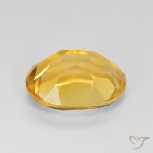 Citrine Gemstone in 11 x 9 mm (calibrated) Size for Sale, Citrine Stone in Deep Golden Orange Color