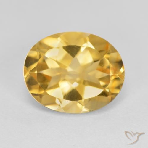 3.38ct Natural Gold Citrine, Oval, VVS-VS