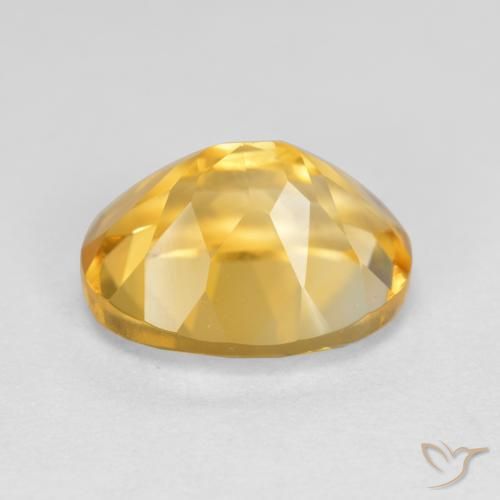 Citrine Gemstone in 11 x 9 mm (calibrated) Size for Sale, Citrine Stone in Gold Color